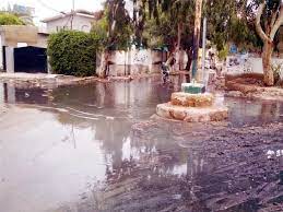 Photo of گڈاپ ٹائون، علی محمد گوٹھ کی گلیاں گندے پانی کا تالاب بن گئیں