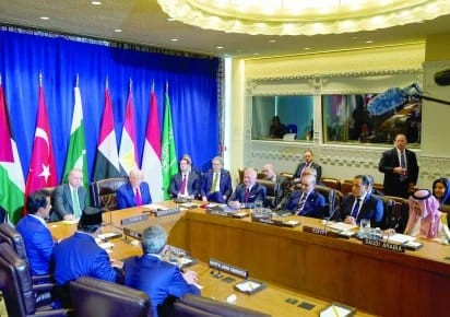 ٹرمپ کی قیادت میں مسلم رہنماؤں کا اجلاس، غزہ کے لیے امن کے امکانات پر گفتگو